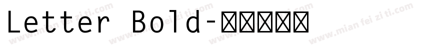 Letter Bold字体转换